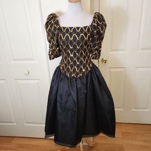 Vintage Josephine Sasso Dress Sz 4 Bergoff Goodman Sequin Formal Cocktail